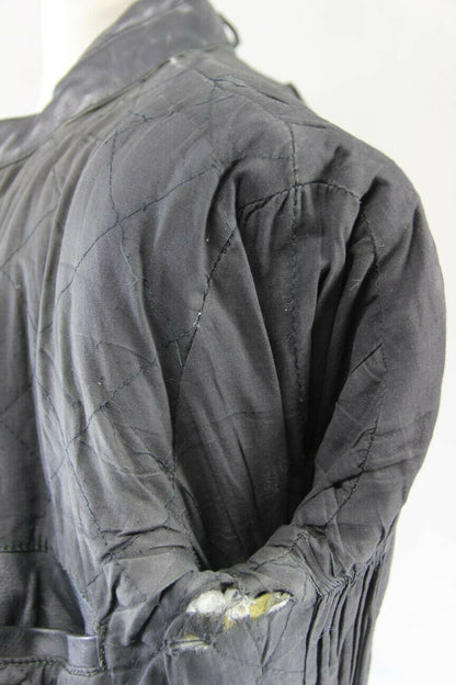 BRITISH MADE BIKER'S PARADISE CLASSIC BLACK COWHIDE LEATHER BIKER JACKET 40 INCH