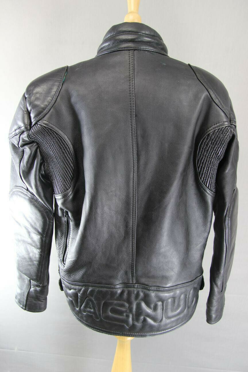 JTS MAGNUM BLACK COWHIDE LEATHER 3M THINSULATE THERMAL LINED BIKER JACKET 38 IN