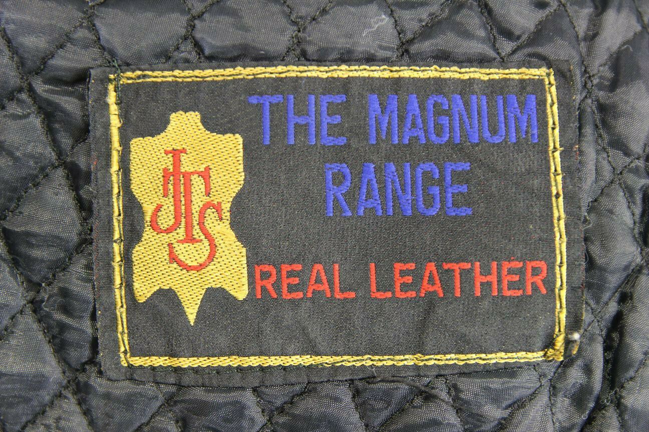 JTS MAGNUM BLACK COWHIDE LEATHER 3M THINSULATE THERMAL LINED BIKER JACKET 38 IN