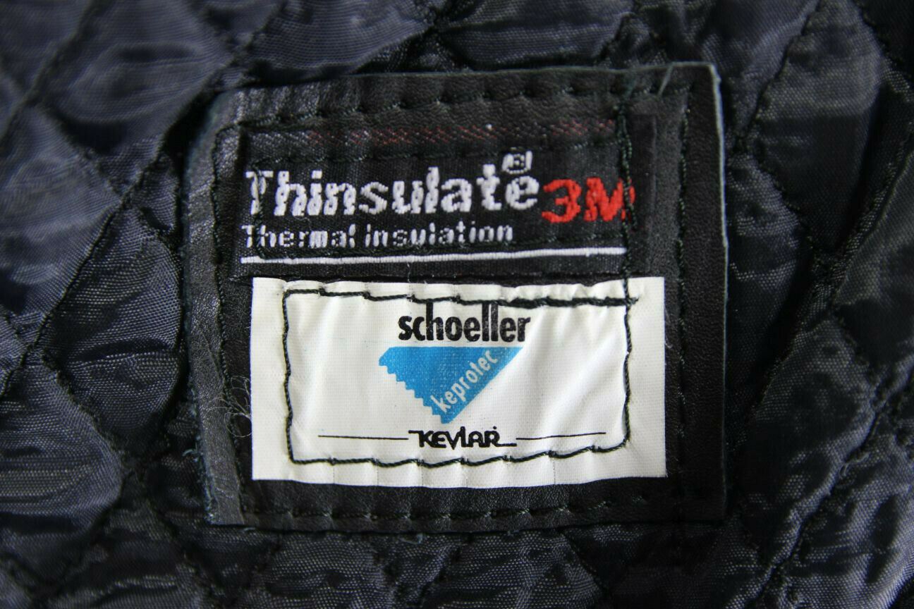 JTS MAGNUM BLACK COWHIDE LEATHER 3M THINSULATE THERMAL LINED BIKER JACKET 38 IN