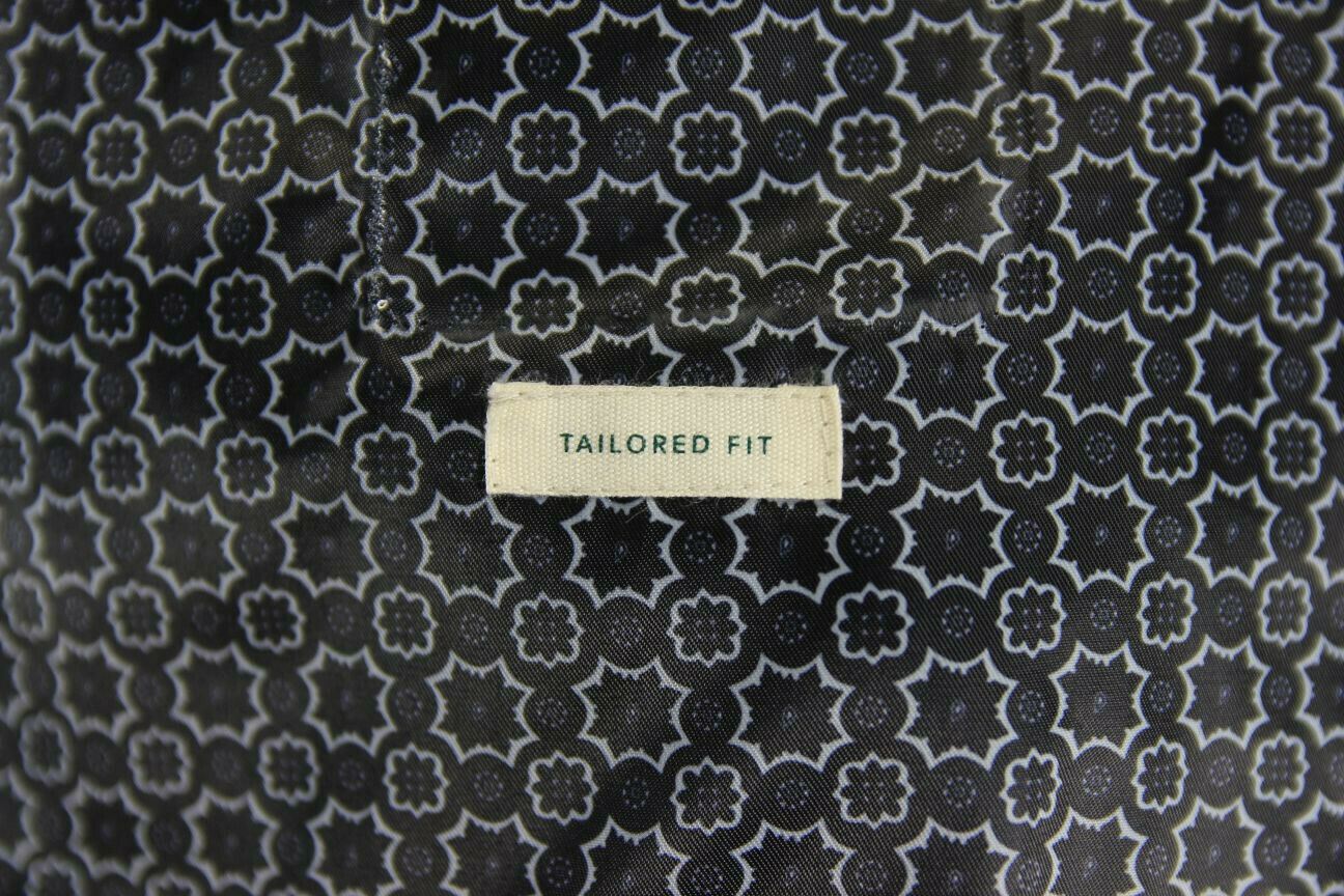 BRAND NEW MENS WOOL RICH BLEND NAVY BLUE HERRINGONE TAILORED FIT OVERCOAT 40-44"