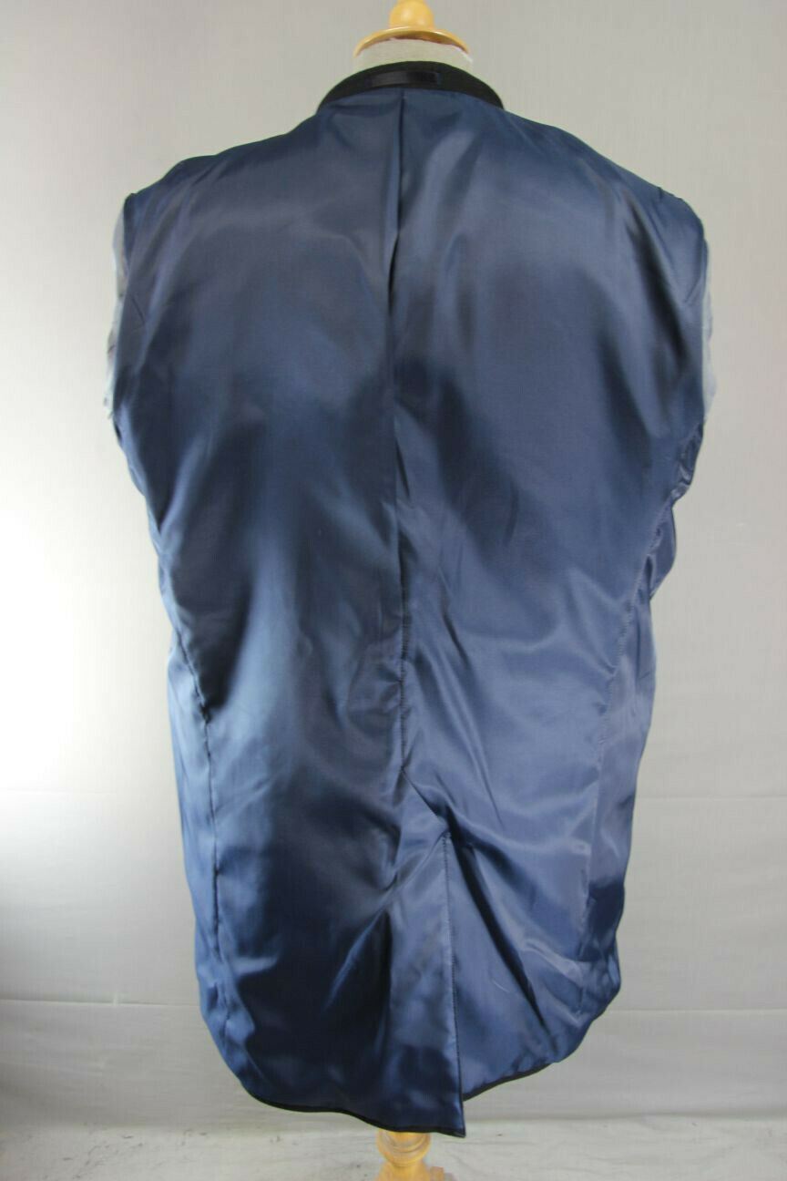 BRAND NEW MEN'S WOOL RICH BLEND 3 POCKET BLACK OVERCOAT 42-44 INCH (REGULAR FIT)