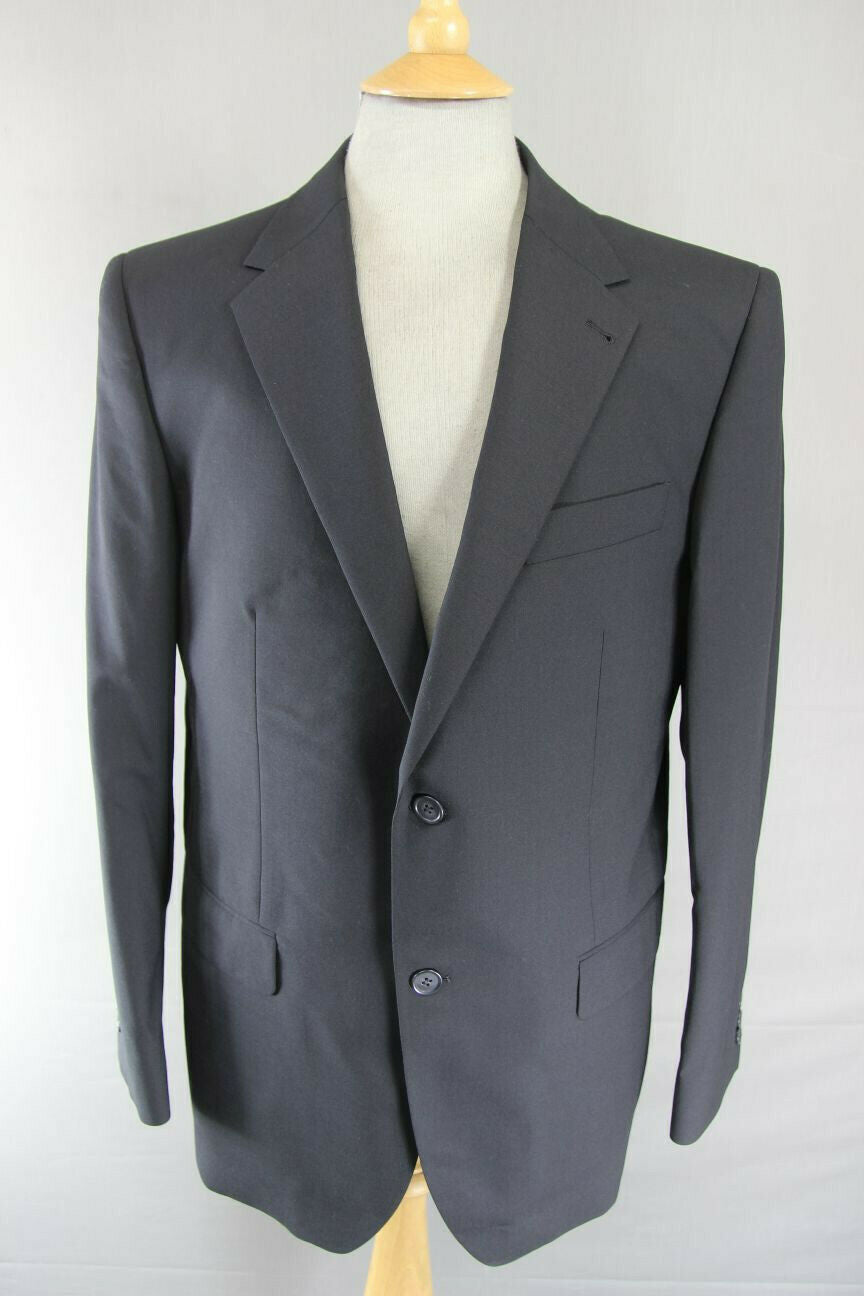 BRAND NEW WOOL RICH BLEND BLACK TRAVEL PLUS JACKET: 40 INCH CHEST (REGULAR FIT)