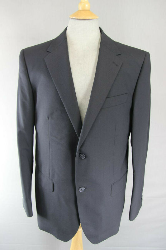 BRAND NEW WOOL RICH BLEND BLACK TRAVEL PLUS JACKET: 40 INCH CHEST (REGULAR FIT)
