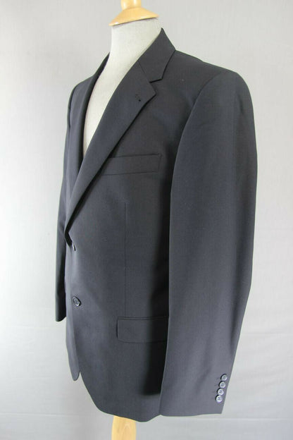BRAND NEW WOOL RICH BLEND BLACK TRAVEL PLUS JACKET: 40 INCH CHEST (REGULAR FIT)
