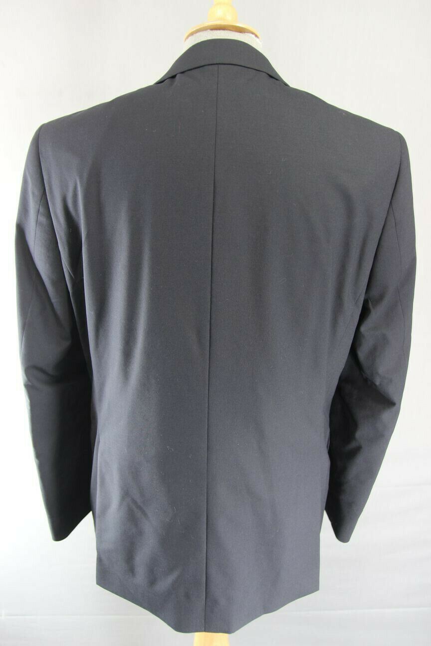 BRAND NEW WOOL RICH BLEND BLACK TRAVEL PLUS JACKET: 40 INCH CHEST (REGULAR FIT)