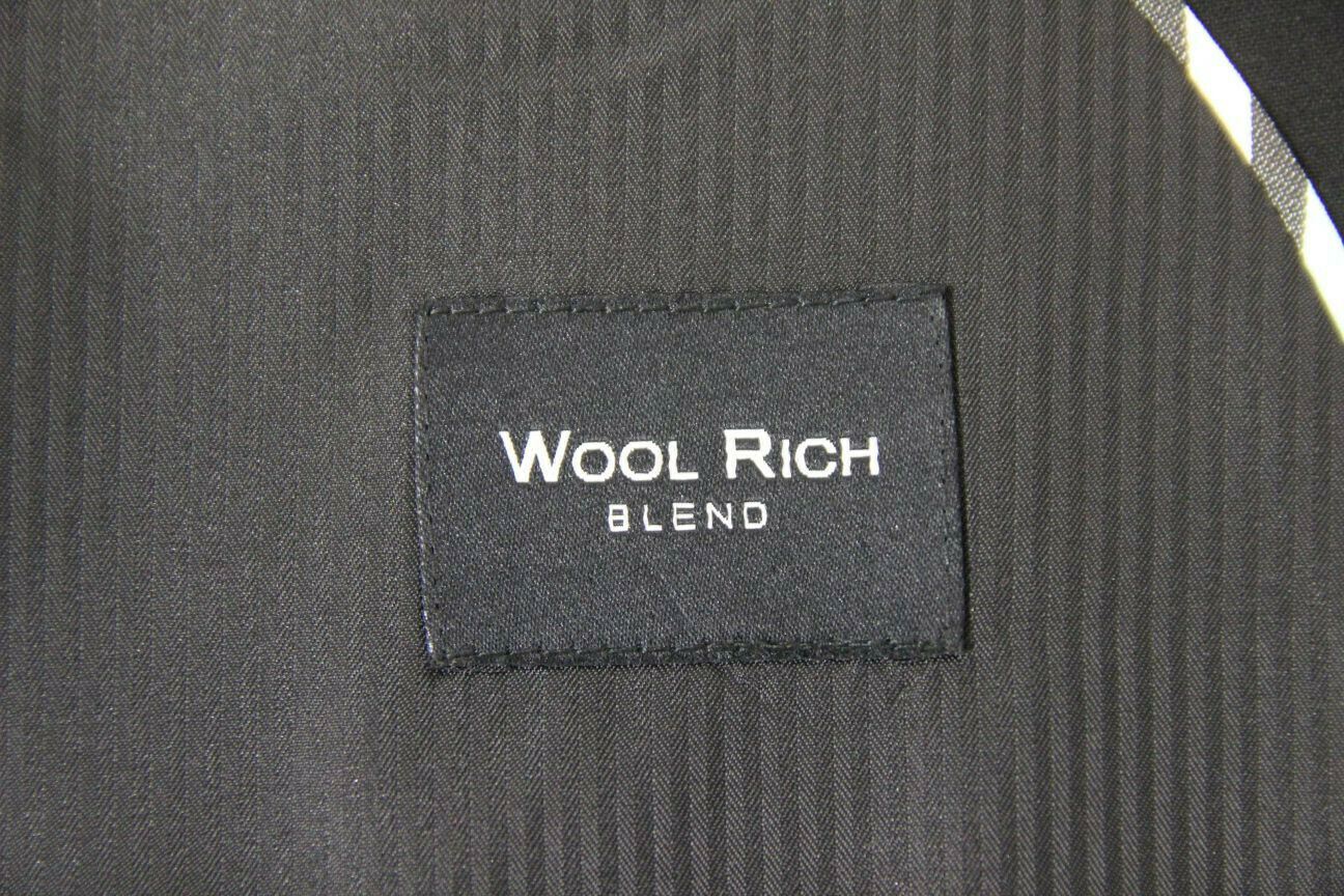 BRAND NEW WOOL RICH BLEND BLACK TRAVEL PLUS JACKET: 40 INCH CHEST (REGULAR FIT)