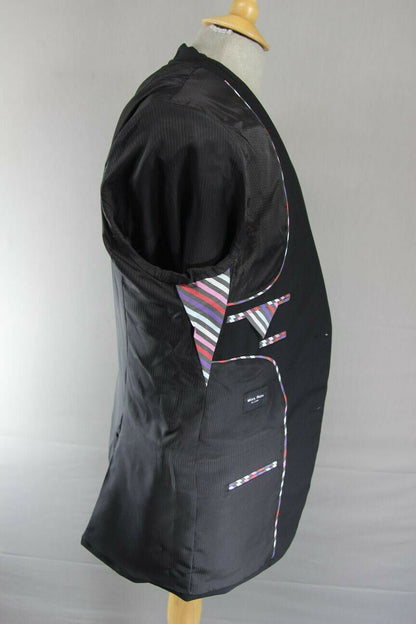 BRAND NEW WOOL RICH BLEND BLACK TRAVEL PLUS JACKET: 40 INCH CHEST (REGULAR FIT)