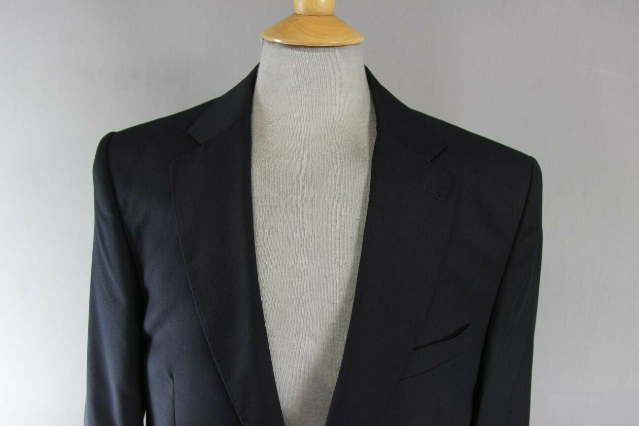 BRAND NEW PURE WOOL BLACK JACKET: 40 INCH CHEST (REGULAR FIT)