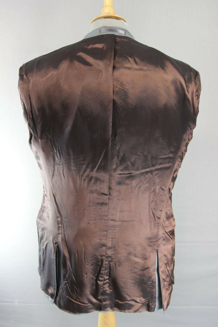 BRAND NEW PURE WOOL GREY JACKET: 40 INCH CHEST (LONG FIT)
