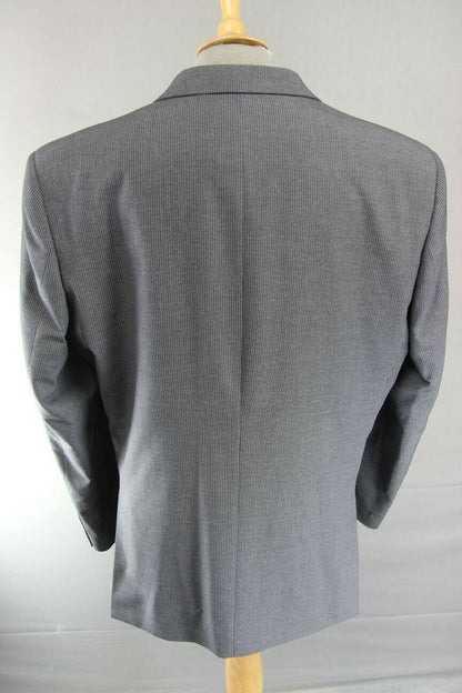 BRAND NEW GREY PINSTRIPED JACKET: 48 INCH CHEST XXL (REGULAR FIT)