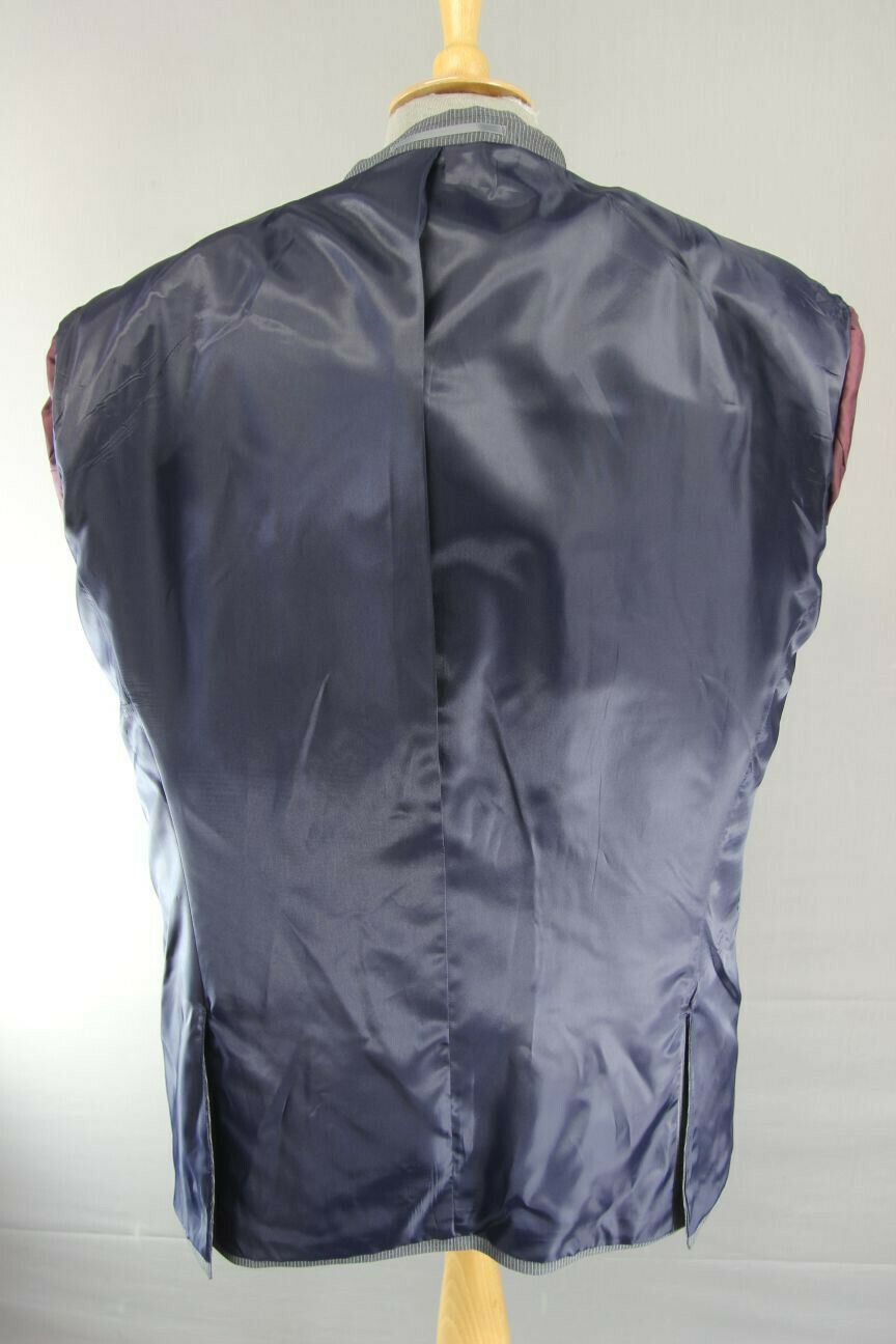 BRAND NEW GREY PINSTRIPED JACKET: 48 INCH CHEST XXL (REGULAR FIT)