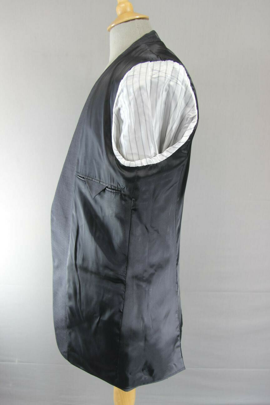 BRAND NEW WOOL RICH BLEND DARK GREY/CHARCOAL JACKET: 38 INCH CHEST (LONG FIT)