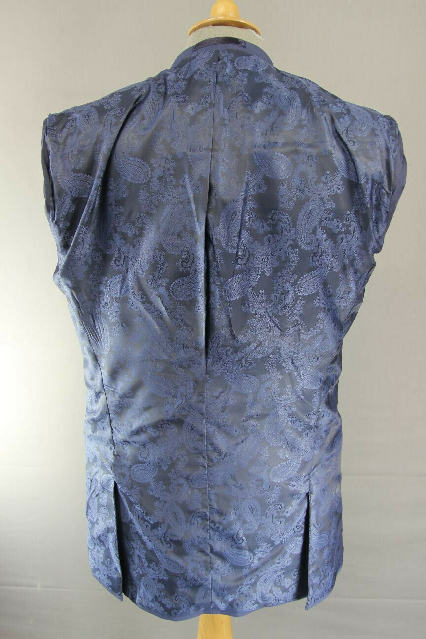 BRAND NEW BLUE JACKET: 38 & 40 INCH CHEST (EXTRA LONG, TAILORED FIT)