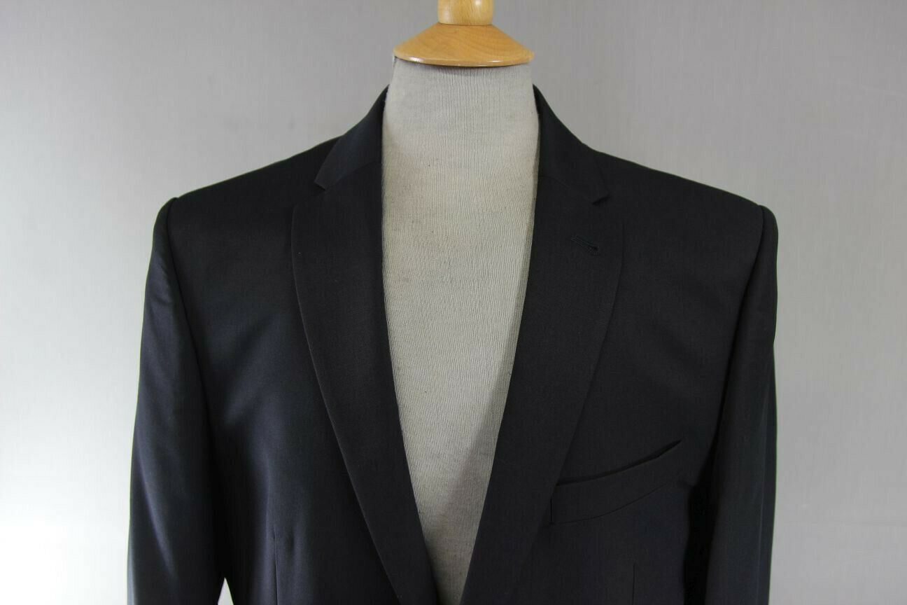 BRAND NEW WOOL RICH BLEND BLACK JACKET: 42 INCH (SHORT OR LONG, TAILORED FIT)