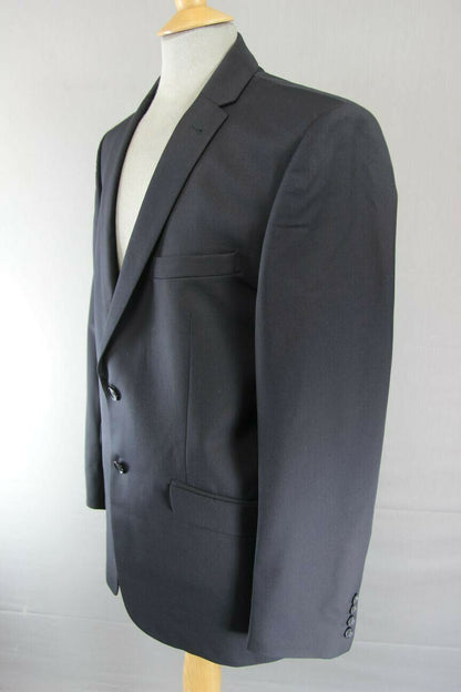 BRAND NEW WOOL RICH BLEND BLACK JACKET: 42 INCH (SHORT OR LONG, TAILORED FIT)