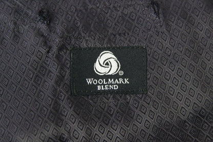 BRAND NEW WOOL BLEND DARK BLUE/NAVY PINSTRIPED JACKET: 38 INCH CHEST (LONG FIT)