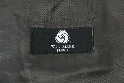BRAND NEW WOOL RICH BLEND 3 POCKET CHECKED GREY JACKET: 38 INCH CHEST (LONG FIT)