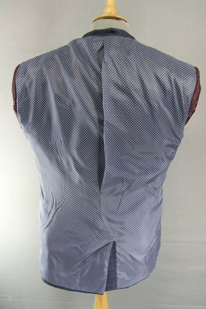 BRAND NEW CHECKED DARK BLUE/NAVY JACKET: 38 INCH CHEST (REGULAR FIT)