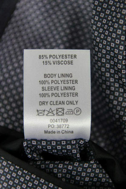 BRAND NEW CHECKED DARK BLUE/NAVY JACKET: 38 INCH CHEST (REGULAR FIT)