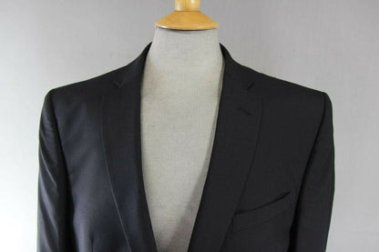 BRAND NEW WOOL RICH BLEND BLACK JACKET: 44 INCH CHEST (REGULAR OR LONG FIT)