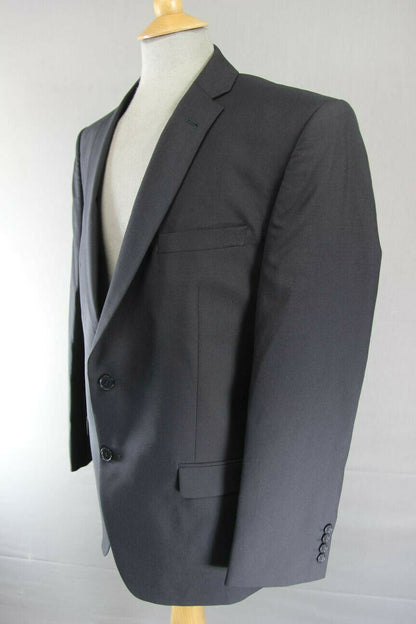 BRAND NEW WOOL RICH BLEND BLACK JACKET: 44 INCH CHEST (REGULAR OR LONG FIT)