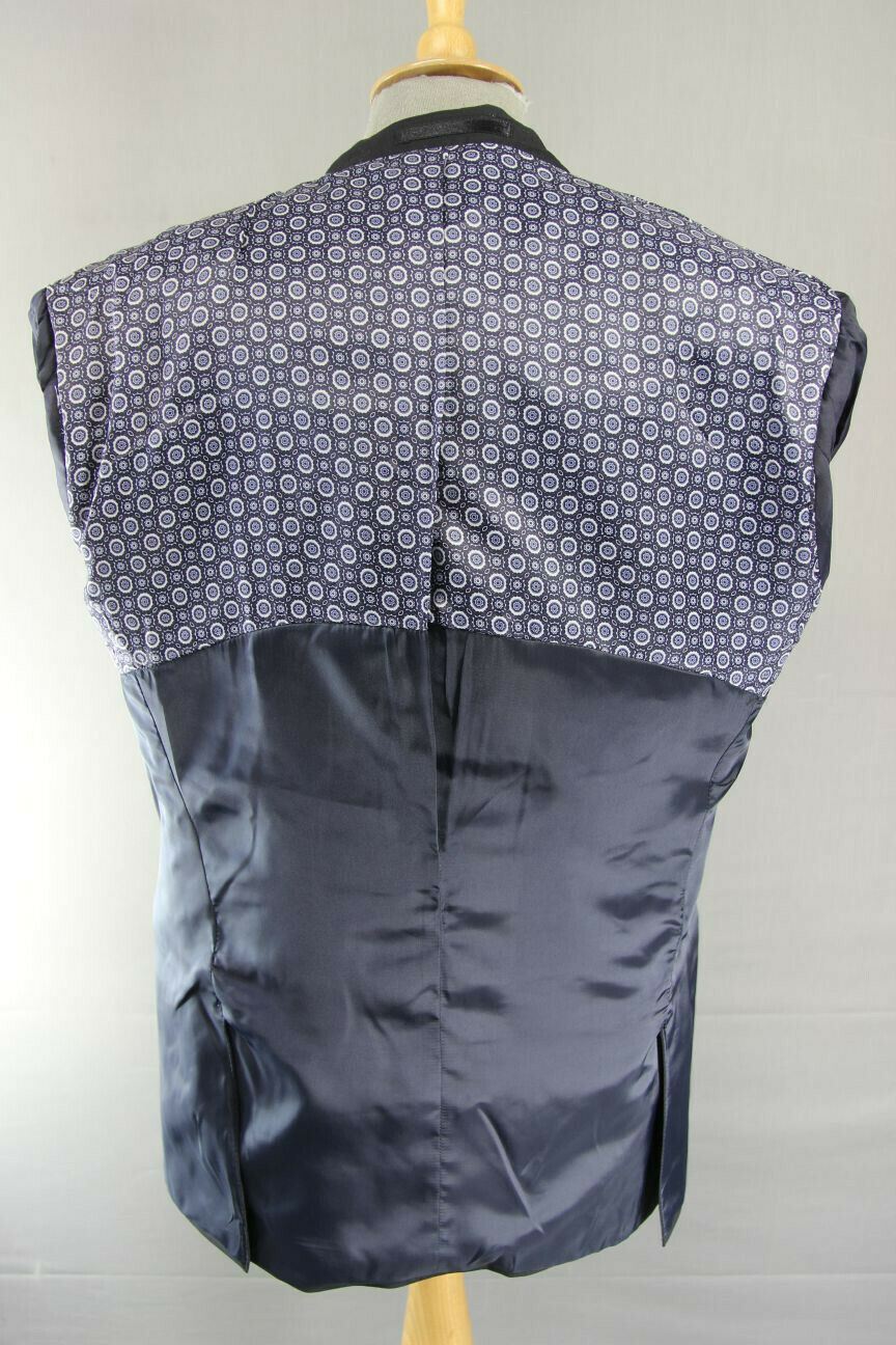 BRAND NEW WOOL RICH BLEND BLACK JACKET: 44 INCH CHEST (REGULAR OR LONG FIT)