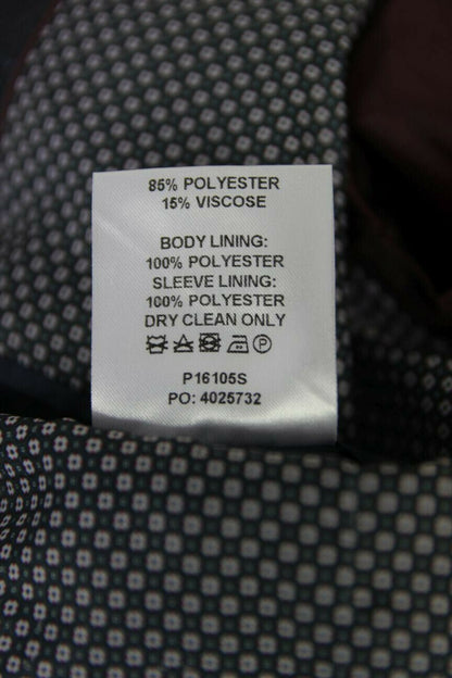 BRAND NEW DARK BLUE/NAVY CHECKED JACKET: 36 INCH CHEST (REGULAR FIT)