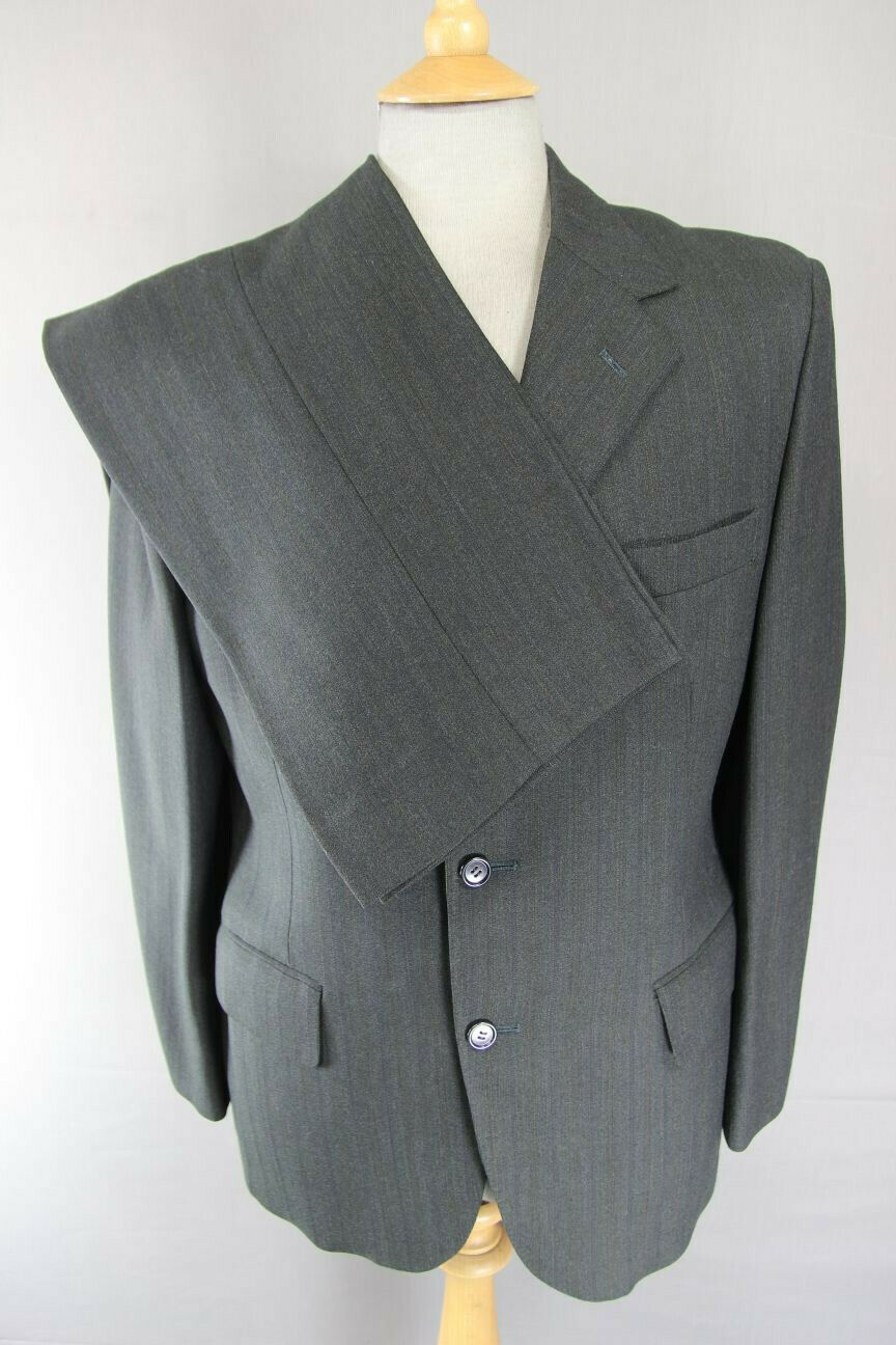 VINTAGE 1970's DUNN & CO SUPERFINE WORSTED WOOL SUIT CHEST 41 INCH/WAIST 33 INCH