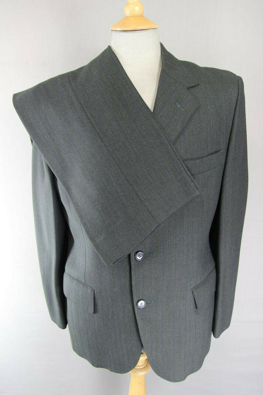 VINTAGE 1970's DUNN & CO SUPERFINE WORSTED WOOL SUIT CHEST 41 INCH/WAIST 33 INCH