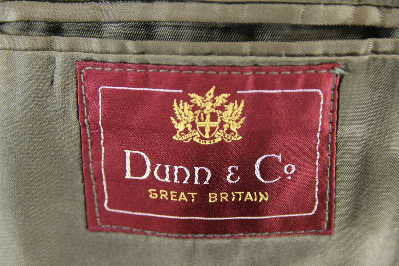 VINTAGE 1970's DUNN & CO SUPERFINE WORSTED WOOL SUIT CHEST 41 INCH/WAIST 33 INCH