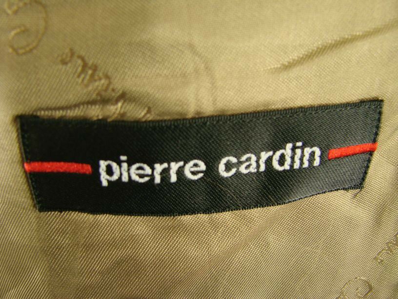 SUPERB PURE WOOL PIERRE CARDIN LIGHT BROWN TWEED JACKET 41 INCH