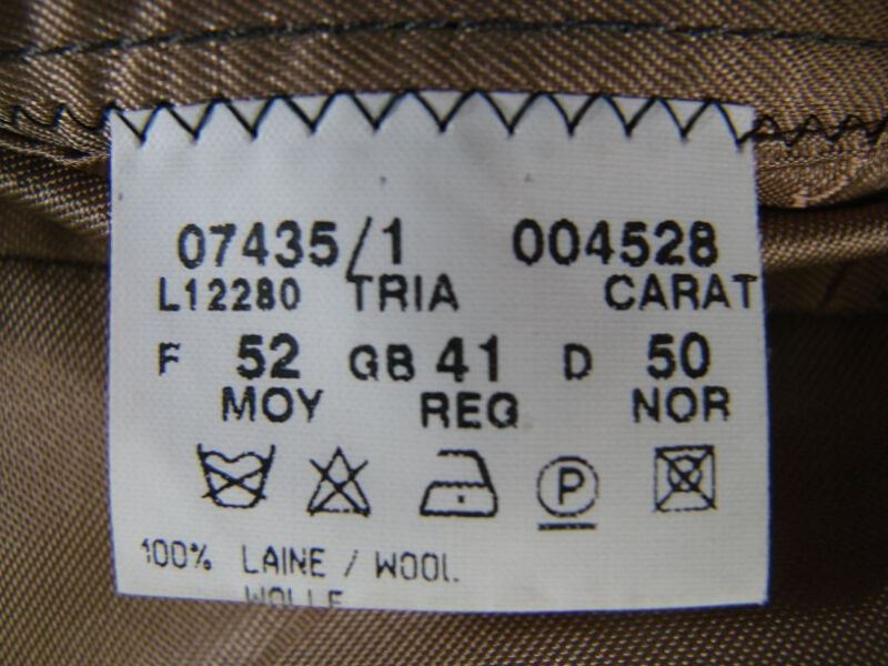 SUPERB PURE WOOL PIERRE CARDIN LIGHT BROWN TWEED JACKET 41 INCH