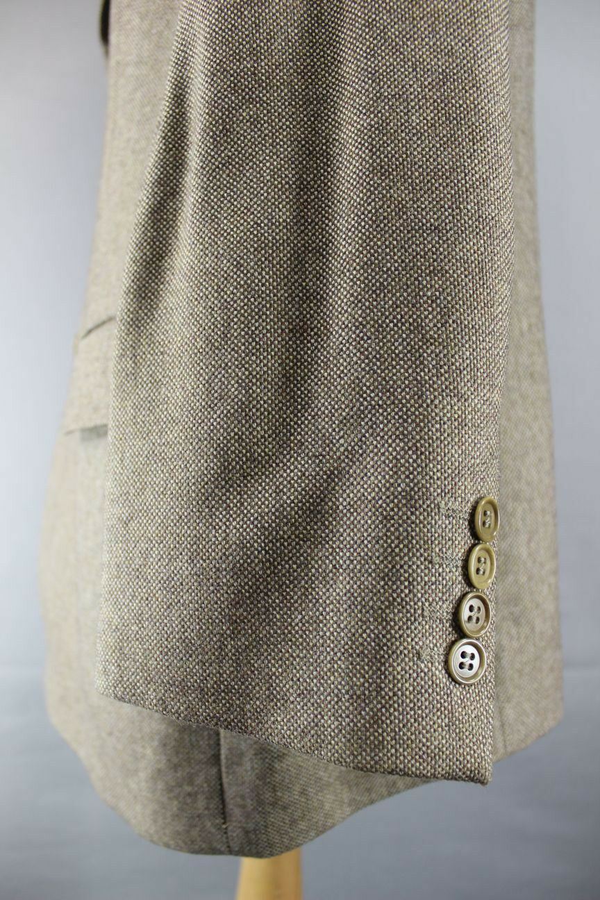 MARKS & SPENCER ITALIAN DARK BEIGE WOOL/CASHMERE JACKET 44 INCH (SHORT FIT)