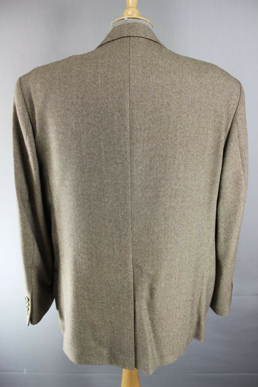 MARKS & SPENCER ITALIAN DARK BEIGE WOOL/CASHMERE JACKET 44 INCH (SHORT FIT)