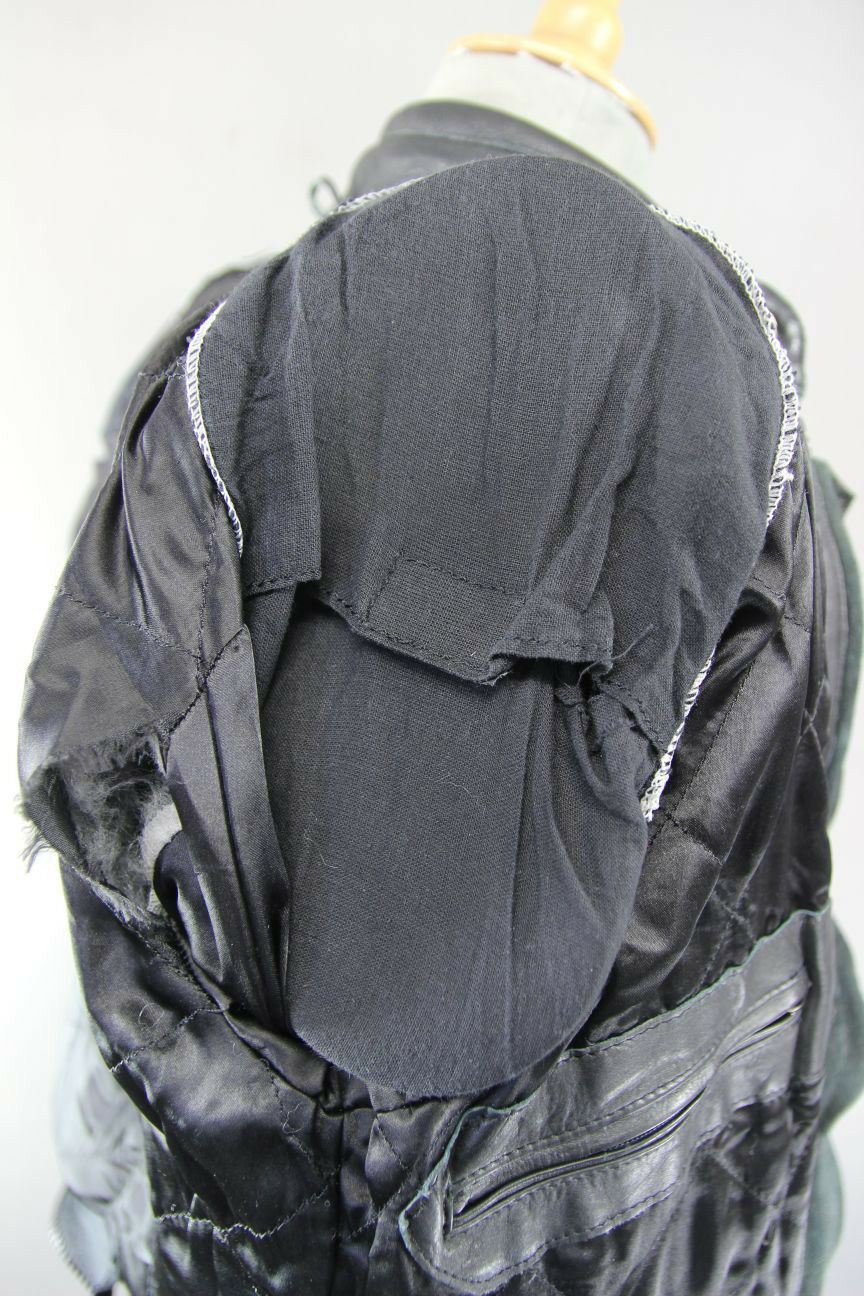 BRITISH DESIGNED & STYLED RHINO COWHIDE LEATHER BIKER JACKET WITH ARMOUR SIZE 14