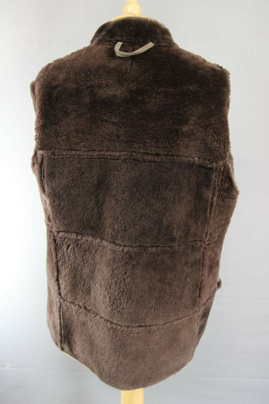 VINTAGE 1970's SKINFLAIR LIGHT BROWN SUEDE LEATHER SHEEPSKIN LINED COAT SIZE 12