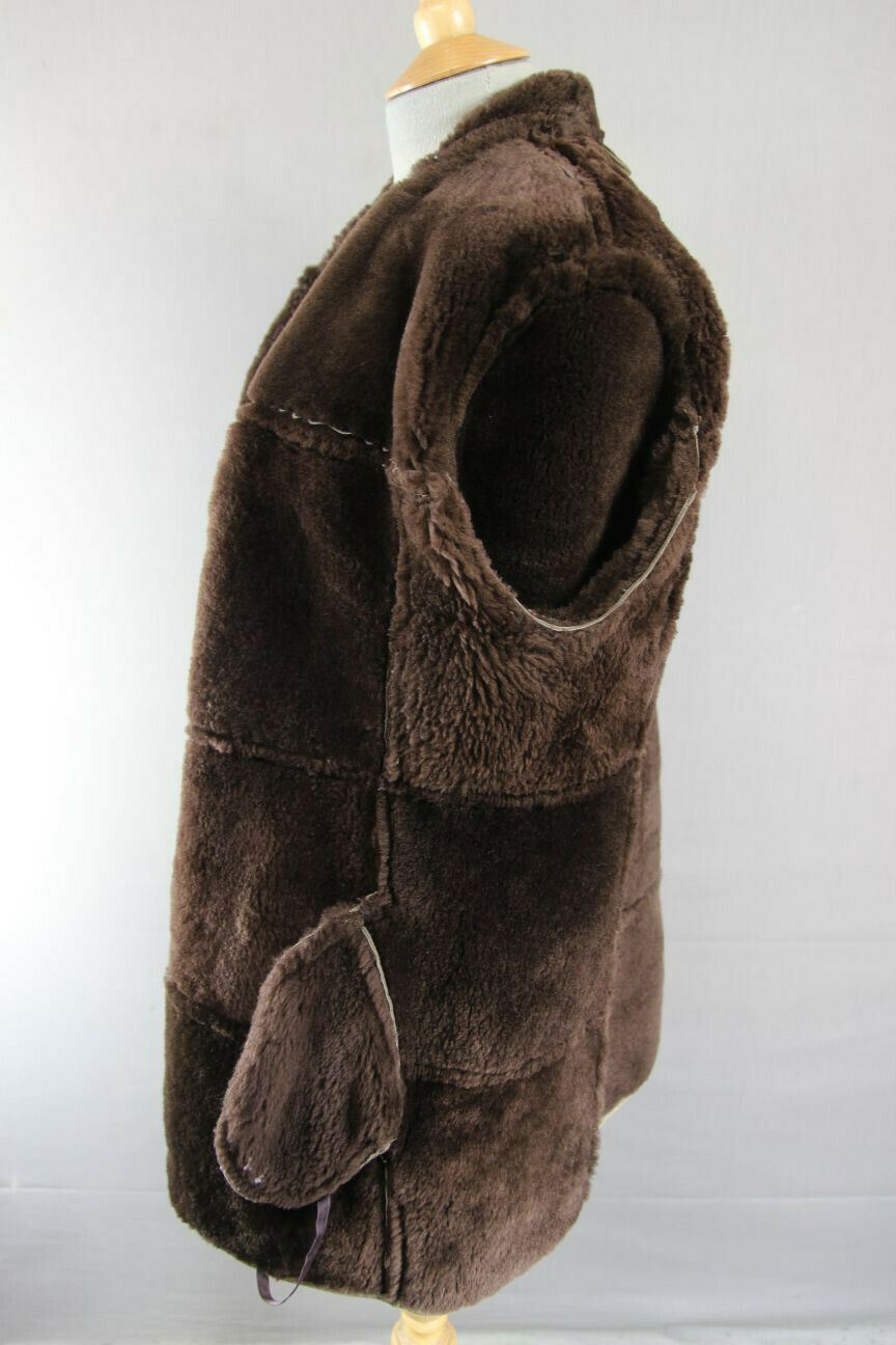 VINTAGE 1970's SKINFLAIR LIGHT BROWN SUEDE LEATHER SHEEPSKIN LINED COAT SIZE 12