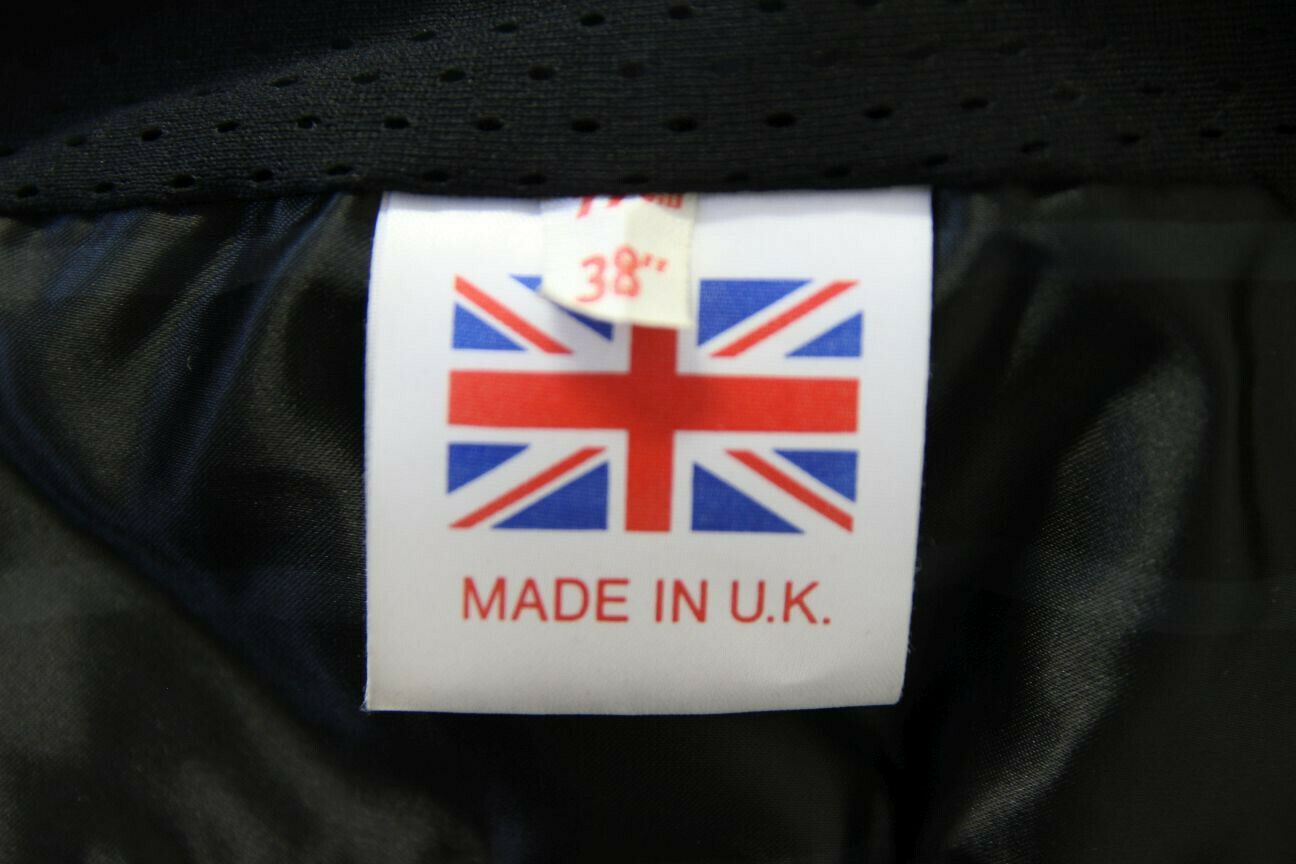 CLASSIC BRITISH MADE SPORTEX DOLOMITE BLACK LEATHER BIKER JACKET 38 INCH