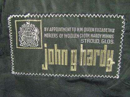 CLASSIC BRITISH MADE JOHN G.HARDY PURE WOOL GREY HERRINGBONE TWEED JACKET 44 IN