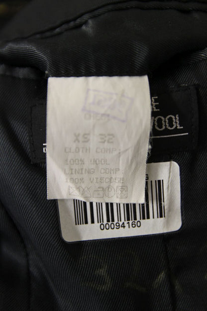 EX HIRE SCOTTISH CEREMONIAL PURE WOOL BLACK PRINCE CHARLIE JACKET 32IN (X SHORT)