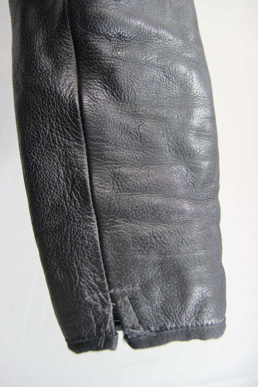 CLASSIC BELSTAFF BLACK LEATHER BIKER JACKET SIZE 10