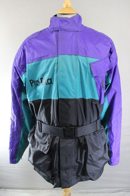 VINTAGE BELSTAFF PRO-BIKA TEXTILE BIKER JACKET+PROTECTORS/ADDITIONAL LINING 46"