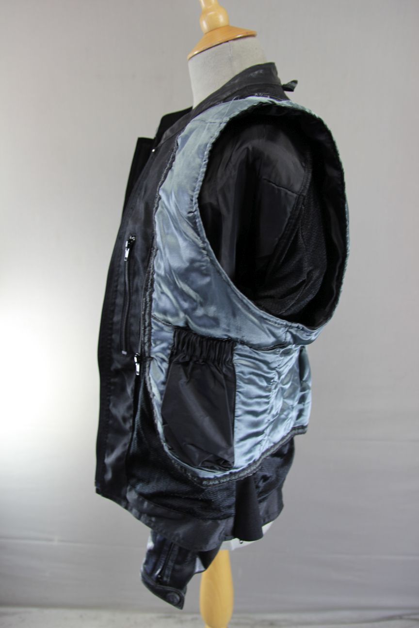 FRANK THOMAS LADY RIDER BLACK LEATHER BIKER JACKET WITH THERMAL LINING: SIZE 14