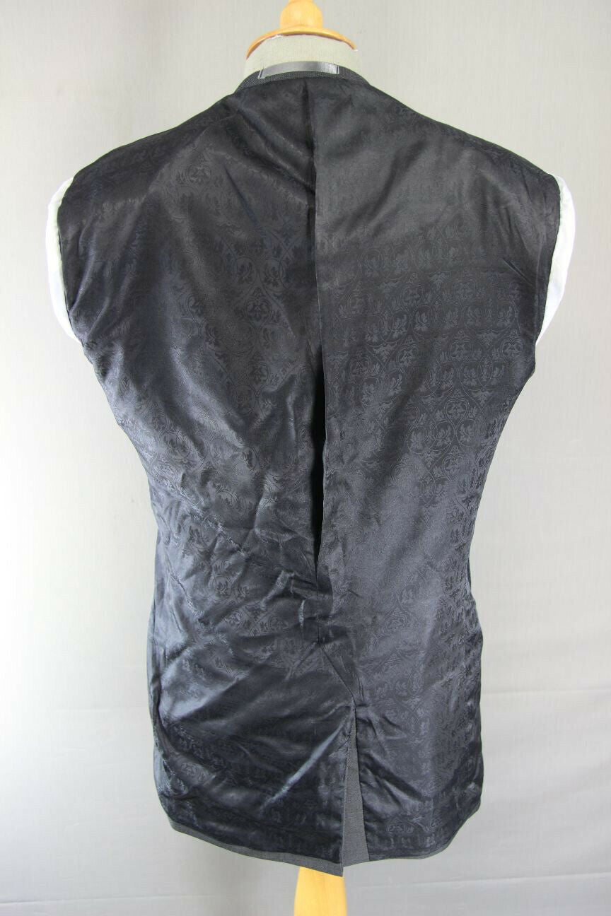 BRAND NEW DARK GREY/CHARCOAL JACKET WITH BLACK TRIM: 36IN CHEST (EXTRA LONG FIT)