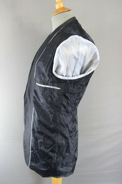 BRAND NEW DARK GREY/CHARCOAL JACKET WITH BLACK TRIM: 36IN CHEST (EXTRA LONG FIT)