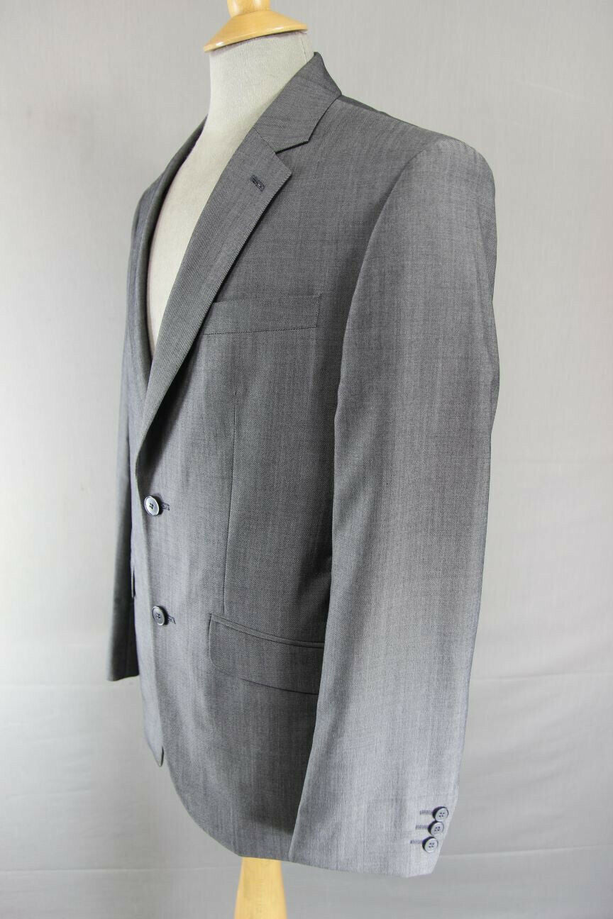 BRAND NEW WOOL RICH BLEND GREY JACKET: 40 INCH CHEST (REGULAR FIT)