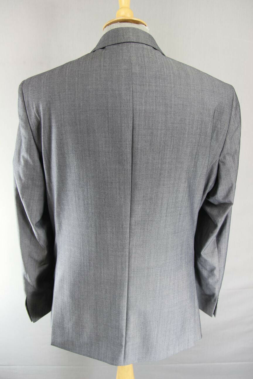 BRAND NEW WOOL RICH BLEND GREY JACKET: 40 INCH CHEST (REGULAR FIT)