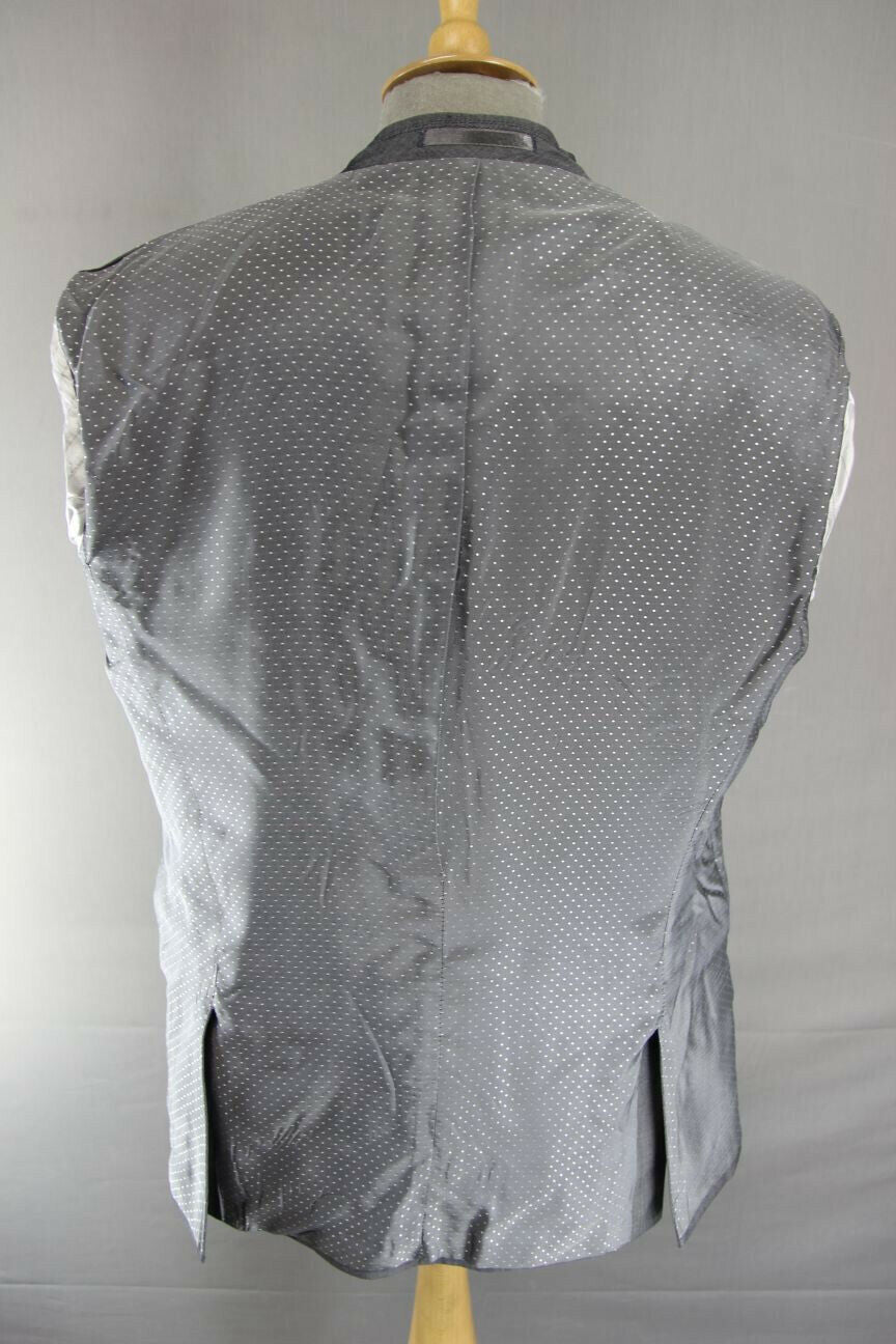 BRAND NEW WOOL RICH BLEND GREY JACKET: 40 INCH CHEST (REGULAR FIT)