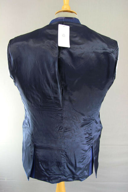 BRAND NEW WOOL RICH BLEND BLUE JACKET: 40 INCH CHEST (REGULAR FIT)